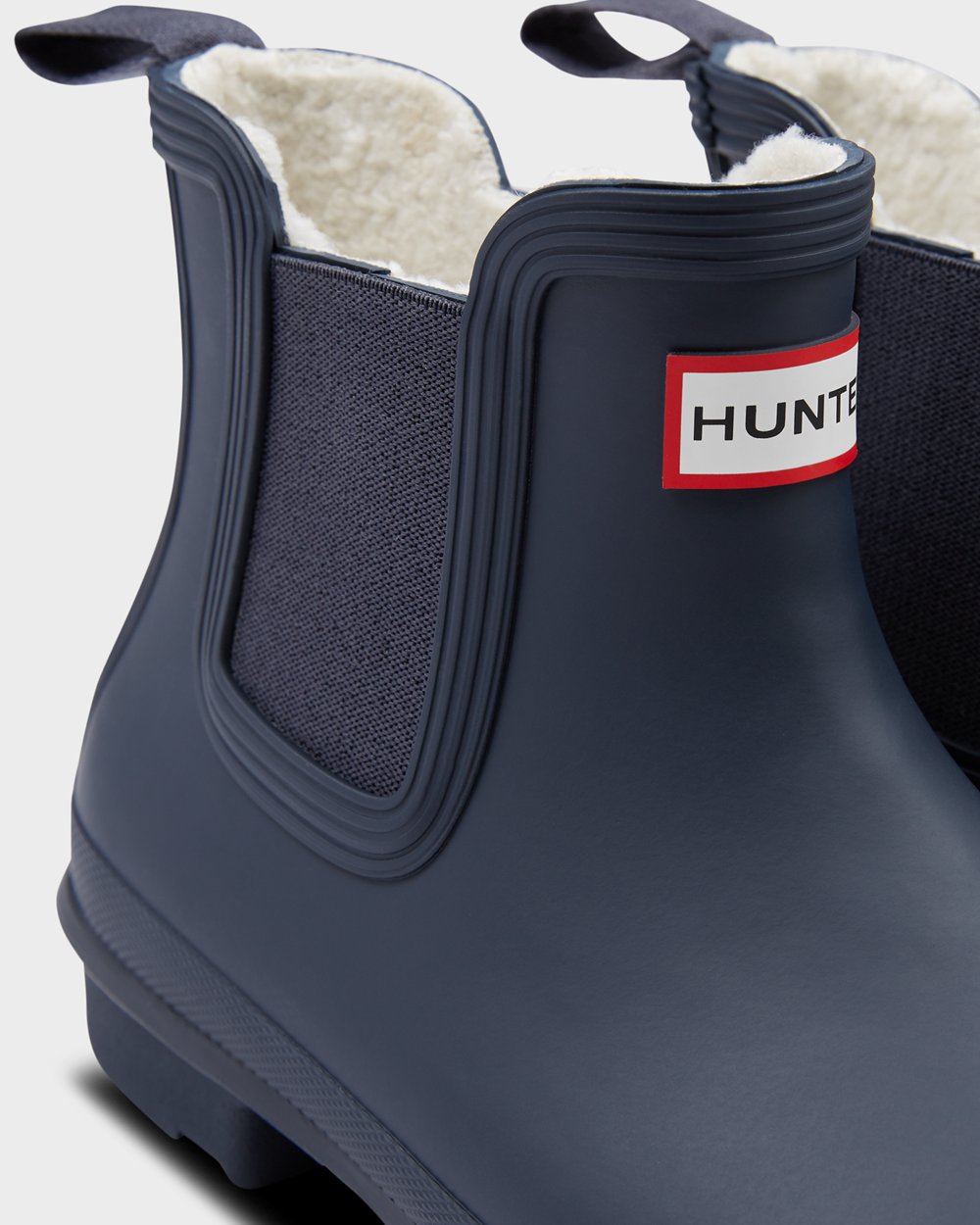 Womens Chelsea Boots - Hunter Original Insulated (81BEVHSTM) - Navy